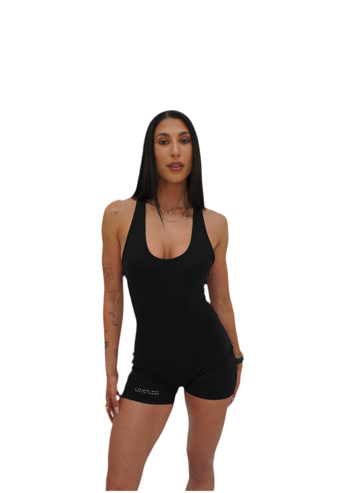 Sculpt Romper - Obsidian Black