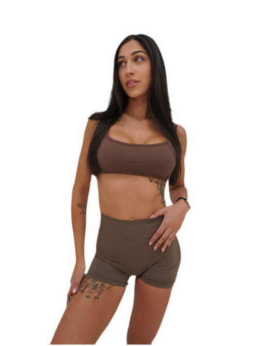 Contour Crop - Espresso