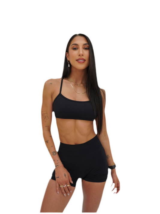 Contour Crop - Obsidian Black